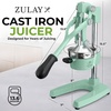 image:imageZulay Kitchen Cast Iron Juicer  Heavy Duty Manual Juicer with Detachable Strainers for Easy Cleaning Orange Juice Press for Citrus Fruits Perfect for Bartenders Juice Lovers amp Health EnthusiastsOriginal  Mint