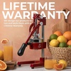 image:imageZulay Kitchen Cast Iron Juicer  Heavy Duty Manual Juicer with Detachable Strainers for Easy Cleaning Orange Juice Press for Citrus Fruits Perfect for Bartenders Juice Lovers amp Health EnthusiastsOriginal  Crimson Red