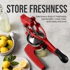 image:imageZulay Kitchen Cast Iron Juicer  Heavy Duty Manual Juicer with Detachable Strainers for Easy Cleaning Orange Juice Press for Citrus Fruits Perfect for Bartenders Juice Lovers amp Health EnthusiastsOriginal  Deep Red