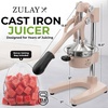 image:imageZulay Kitchen Cast Iron Juicer  Heavy Duty Manual Juicer with Detachable Strainers for Easy Cleaning Orange Juice Press for Citrus Fruits Perfect for Bartenders Juice Lovers amp Health EnthusiastsOriginal  Soft Clay
