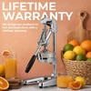 image:imageZulay Kitchen Cast Iron Juicer  Heavy Duty Manual Juicer with Detachable Strainers for Easy Cleaning Orange Juice Press for Citrus Fruits Perfect for Bartenders Juice Lovers amp Health EnthusiastsChrome  Chrome