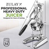 image:imageZulay Kitchen Cast Iron Juicer  Heavy Duty Manual Juicer with Detachable Strainers for Easy Cleaning Orange Juice Press for Citrus Fruits Perfect for Bartenders Juice Lovers amp Health EnthusiastsChrome  Chrome