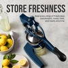 image:imageZulay Kitchen Cast Iron Juicer  Heavy Duty Manual Juicer with Detachable Strainers for Easy Cleaning Orange Juice Press for Citrus Fruits Perfect for Bartenders Juice Lovers amp Health EnthusiastsOriginal  Navy