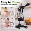 image:imageZulay Kitchen Cast Iron Juicer  Heavy Duty Manual Juicer with Detachable Strainers for Easy Cleaning Orange Juice Press for Citrus Fruits Perfect for Bartenders Juice Lovers amp Health EnthusiastsOriginal  Black