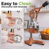 image:imageZulay Kitchen Cast Iron Juicer  Heavy Duty Manual Juicer with Detachable Strainers for Easy Cleaning Orange Juice Press for Citrus Fruits Perfect for Bartenders Juice Lovers amp Health EnthusiastsOriginal  Toffee Brown