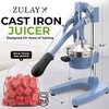 image:imageZulay Kitchen Cast Iron Juicer  Heavy Duty Manual Juicer with Detachable Strainers for Easy Cleaning Orange Juice Press for Citrus Fruits Perfect for Bartenders Juice Lovers amp Health EnthusiastsOriginal  Costal Slate