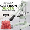 image:imageZulay Kitchen Cast Iron Juicer  Heavy Duty Manual Juicer with Detachable Strainers for Easy Cleaning Orange Juice Press for Citrus Fruits Perfect for Bartenders Juice Lovers amp Health EnthusiastsOriginal  Eucalyptus Mint