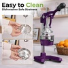 image:imageZulay Kitchen Cast Iron Juicer  Heavy Duty Manual Juicer with Detachable Strainers for Easy Cleaning Orange Juice Press for Citrus Fruits Perfect for Bartenders Juice Lovers amp Health EnthusiastsOriginal  Plum