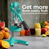 image:imageZulay Kitchen Cast Iron Juicer  Heavy Duty Manual Juicer with Detachable Strainers for Easy Cleaning Orange Juice Press for Citrus Fruits Perfect for Bartenders Juice Lovers amp Health EnthusiastsOriginal  Teal