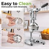 image:imageZulay Kitchen Cast Iron Juicer  Heavy Duty Manual Juicer with Detachable Strainers for Easy Cleaning Orange Juice Press for Citrus Fruits Perfect for Bartenders Juice Lovers amp Health EnthusiastsChrome  Chrome