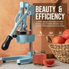 image:imageZulay Kitchen Cast Iron Juicer  Heavy Duty Manual Juicer with Detachable Strainers for Easy Cleaning Orange Juice Press for Citrus Fruits Perfect for Bartenders Juice Lovers amp Health EnthusiastsOriginal  Blue