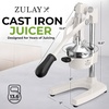 image:imageZulay Kitchen Cast Iron Juicer  Heavy Duty Manual Juicer with Detachable Strainers for Easy Cleaning Orange Juice Press for Citrus Fruits Perfect for Bartenders Juice Lovers amp Health EnthusiastsOriginal  White