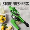 image:imageZulay Kitchen Cast Iron Juicer  Heavy Duty Manual Juicer with Detachable Strainers for Easy Cleaning Orange Juice Press for Citrus Fruits Perfect for Bartenders Juice Lovers amp Health EnthusiastsOriginal  Lime Green
