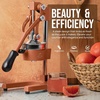 image:imageZulay Kitchen Cast Iron Juicer  Heavy Duty Manual Juicer with Detachable Strainers for Easy Cleaning Orange Juice Press for Citrus Fruits Perfect for Bartenders Juice Lovers amp Health EnthusiastsOriginal  Toffee Brown