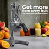 image:imageZulay Kitchen Cast Iron Juicer  Heavy Duty Manual Juicer with Detachable Strainers for Easy Cleaning Orange Juice Press for Citrus Fruits Perfect for Bartenders Juice Lovers amp Health EnthusiastsOriginal  Grey
