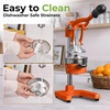 image:imageZulay Kitchen Cast Iron Juicer  Heavy Duty Manual Juicer with Detachable Strainers for Easy Cleaning Orange Juice Press for Citrus Fruits Perfect for Bartenders Juice Lovers amp Health EnthusiastsOriginal  Orange