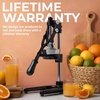 image:imageZulay Kitchen Cast Iron Juicer  Heavy Duty Manual Juicer with Detachable Strainers for Easy Cleaning Orange Juice Press for Citrus Fruits Perfect for Bartenders Juice Lovers amp Health EnthusiastsXL  Black