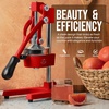 image:imageZulay Kitchen Cast Iron Juicer  Heavy Duty Manual Juicer with Detachable Strainers for Easy Cleaning Orange Juice Press for Citrus Fruits Perfect for Bartenders Juice Lovers amp Health EnthusiastsOriginal  Red