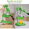 image:imageZulay Kitchen Cast Iron Juicer  Heavy Duty Manual Juicer with Detachable Strainers for Easy Cleaning Orange Juice Press for Citrus Fruits Perfect for Bartenders Juice Lovers amp Health EnthusiastsOriginal  Lime Green