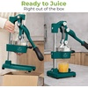 image:imageZulay Kitchen Cast Iron Juicer  Heavy Duty Manual Juicer with Detachable Strainers for Easy Cleaning Orange Juice Press for Citrus Fruits Perfect for Bartenders Juice Lovers amp Health EnthusiastsOriginal  Forest Teal