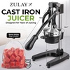 image:imageZulay Kitchen Cast Iron Juicer  Heavy Duty Manual Juicer with Detachable Strainers for Easy Cleaning Orange Juice Press for Citrus Fruits Perfect for Bartenders Juice Lovers amp Health EnthusiastsOriginal  Black