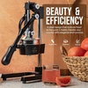 image:imageZulay Kitchen Cast Iron Juicer  Heavy Duty Manual Juicer with Detachable Strainers for Easy Cleaning Orange Juice Press for Citrus Fruits Perfect for Bartenders Juice Lovers amp Health EnthusiastsOriginal  Black