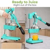 image:imageZulay Kitchen Cast Iron Juicer  Heavy Duty Manual Juicer with Detachable Strainers for Easy Cleaning Orange Juice Press for Citrus Fruits Perfect for Bartenders Juice Lovers amp Health EnthusiastsOriginal  Teal