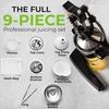 image:imageZulay Kitchen Cast Iron Juicer  Heavy Duty Manual Juicer with Detachable Strainers for Easy Cleaning Orange Juice Press for Citrus Fruits Perfect for Bartenders Juice Lovers amp Health Enthusiasts9 in 1  Black