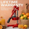 image:imageZulay Kitchen Cast Iron Juicer  Heavy Duty Manual Juicer with Detachable Strainers for Easy Cleaning Orange Juice Press for Citrus Fruits Perfect for Bartenders Juice Lovers amp Health EnthusiastsOriginal  Red