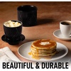 image:imageZulay Kitchen Ceramic Butter Dish with Lid For Countertop amp Stainless Steel Knife  Keeps Butter Soft amp Fresh  White Butter Dish with EasyGrip Knob Durable amp Everyday Butter Holder for Home  WhiteCrock  Black Marble