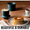 image:imageZulay Kitchen Ceramic Butter Dish with Lid For Countertop amp Stainless Steel Knife  Keeps Butter Soft amp Fresh  White Butter Dish with EasyGrip Knob Durable amp Everyday Butter Holder for Home  WhiteCrock  Forest Green
