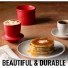 image:imageZulay Kitchen Ceramic Butter Dish with Lid For Countertop amp Stainless Steel Knife  Keeps Butter Soft amp Fresh  White Butter Dish with EasyGrip Knob Durable amp Everyday Butter Holder for Home  WhiteCrock  Red