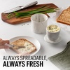 image:imageZulay Kitchen Ceramic Butter Dish with Lid For Countertop amp Stainless Steel Knife  Keeps Butter Soft amp Fresh  White Butter Dish with EasyGrip Knob Durable amp Everyday Butter Holder for Home  WhiteCrock  Marble