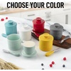 image:imageZulay Kitchen Ceramic Butter Dish with Lid For Countertop amp Stainless Steel Knife  Keeps Butter Soft amp Fresh  White Butter Dish with EasyGrip Knob Durable amp Everyday Butter Holder for Home  WhiteCrock  Gray