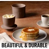 image:imageZulay Kitchen Ceramic Butter Dish with Lid For Countertop amp Stainless Steel Knife  Keeps Butter Soft amp Fresh  White Butter Dish with EasyGrip Knob Durable amp Everyday Butter Holder for Home  WhiteCrock  Coffee
