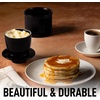 image:imageZulay Kitchen Ceramic Butter Dish with Lid For Countertop amp Stainless Steel Knife  Keeps Butter Soft amp Fresh  White Butter Dish with EasyGrip Knob Durable amp Everyday Butter Holder for Home  WhiteCrock  Black