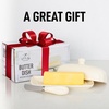 image:imageZulay Kitchen Ceramic Butter Dish with Lid For Countertop amp Stainless Steel Knife  Keeps Butter Soft amp Fresh  White Butter Dish with EasyGrip Knob Durable amp Everyday Butter Holder for Home  WhiteDish  Ivory