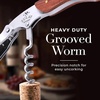 image:imageZulay Kitchen Corkscrew Wine Opener  Premium 420 Stainless Steel amp Rosewood Wine Bottle Opener  Double Hinged Opener with Foil Cutter amp Cap Remover  RosewoodRosewood