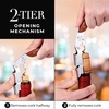 image:imageZulay Kitchen Corkscrew Wine Opener  Premium 420 Stainless Steel amp Rosewood Wine Bottle Opener  Double Hinged Opener with Foil Cutter amp Cap Remover  RosewoodRosewood