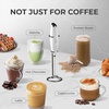 image:imageZulay Kitchen Executive Series Milk Frother Wand  Upgraded amp Improved Stand  Ideal Coffee Gift  Coffee Frother Handheld Foam Maker For Lattes  Electric Milk Frother Handheld For CappuccinoIonic White