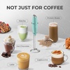 image:imageZulay Kitchen Executive Series Milk Frother Wand  Upgraded amp Improved Stand  Ideal Coffee Gift  Coffee Frother Handheld Foam Maker For Lattes  Electric Milk Frother Handheld For CappuccinoChill Mint