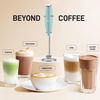 image:imageZulay Kitchen Executive Series Milk Frother Wand  Upgraded amp Improved Stand  Ideal Coffee Gift  Coffee Frother Handheld Foam Maker For Lattes  Electric Milk Frother Handheld For CappuccinoSpearmint