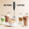 image:imageZulay Kitchen Executive Series Milk Frother Wand  Upgraded amp Improved Stand  Ideal Coffee Gift  Coffee Frother Handheld Foam Maker For Lattes  Electric Milk Frother Handheld For CappuccinoSmoke Charcoal