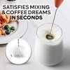 image:imageZulay Kitchen Executive Series Milk Frother Wand  Upgraded amp Improved Stand  Ideal Coffee Gift  Coffee Frother Handheld Foam Maker For Lattes  Electric Milk Frother Handheld For CappuccinoBlaze Crimson
