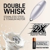 image:imageZulay Kitchen Executive Series Milk Frother Wand  Upgraded amp Improved Stand  Ideal Coffee Gift  Coffee Frother Handheld Foam Maker For Lattes  Electric Milk Frother Handheld For CappuccinoWinter Silver
