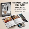 image:imageZulay Kitchen Executive Series Milk Frother Wand  Upgraded amp Improved Stand  Ideal Coffee Gift  Coffee Frother Handheld Foam Maker For Lattes  Electric Milk Frother Handheld For CappuccinoSpearmint