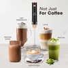 image:imageZulay Kitchen Executive Series Milk Frother Wand  Upgraded amp Improved Stand  Ideal Coffee Gift  Coffee Frother Handheld Foam Maker For Lattes  Electric Milk Frother Handheld For CappuccinoLux Alpha Copper