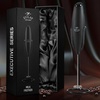 image:imageZulay Kitchen Executive Series Milk Frother Wand  Upgraded amp Improved Stand  Ideal Coffee Gift  Coffee Frother Handheld Foam Maker For Lattes  Electric Milk Frother Handheld For CappuccinoAll Must Go Gift Box Black