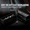 image:imageZulay Kitchen Executive Series Milk Frother Wand  Upgraded amp Improved Stand  Ideal Coffee Gift  Coffee Frother Handheld Foam Maker For Lattes  Electric Milk Frother Handheld For CappuccinoAll Must Go Gift Box Black