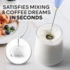 image:imageZulay Kitchen Executive Series Milk Frother Wand  Upgraded amp Improved Stand  Ideal Coffee Gift  Coffee Frother Handheld Foam Maker For Lattes  Electric Milk Frother Handheld For CappuccinoCadet Blue